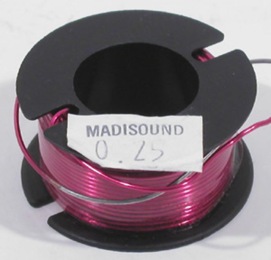 Madisound 0.25 mH 20 AWG Air Core Inductor