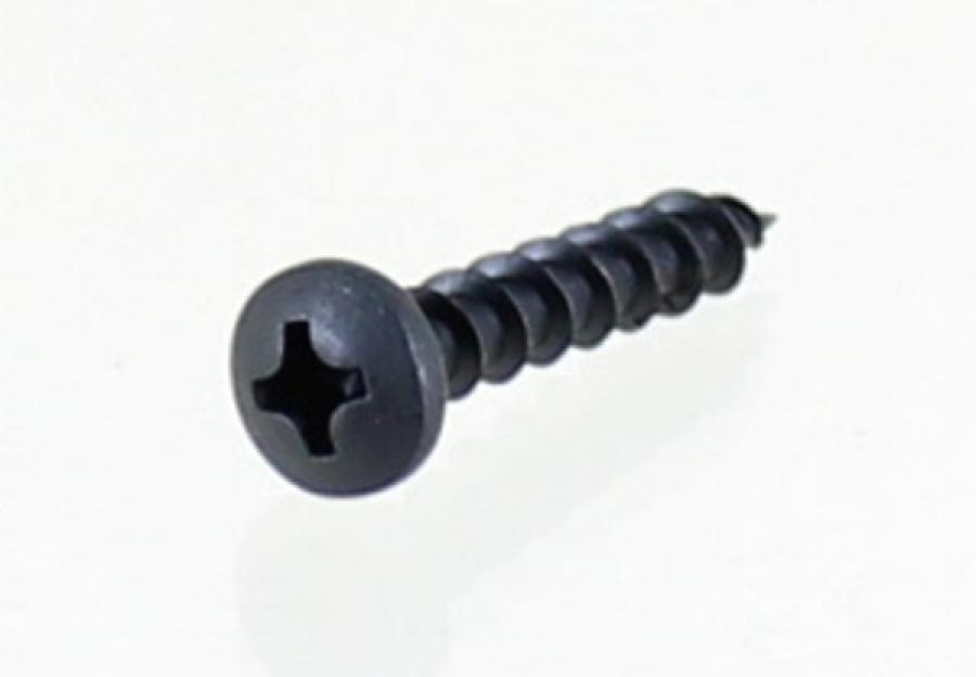 Screw Size 8, 1" Phillips Pan Head, Black Ox & Wax Finish