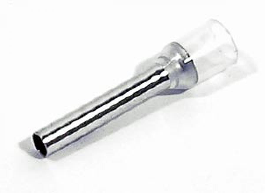 WBT-0452, (12 AWG) 4.0 mm Silver Crimp Sleeve, Insulated Collar