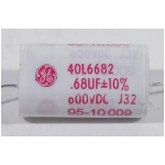 GE 0.68 mfd 40L Poly Cap 600V