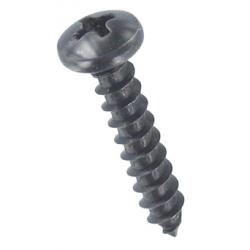 Screw Size 10, 1" Phillips Pan Head, Black Ox & Wax Finish