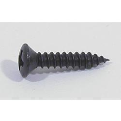Screw Size 6, 3/4" Phillips Oval Head, Black Ox & Wax