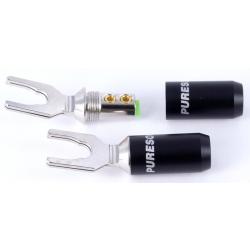 Puresonic Spring Spade - Rhodium - Black - Each