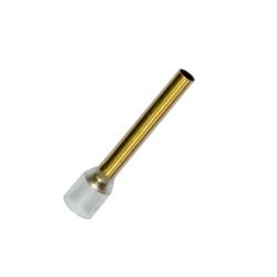 WBT-0444, 10 AWG 6.0 mm Copper Crimp Sleeve with Insulated Collar