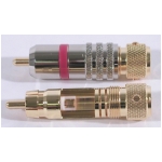 Plugs: YRCA5-R RCA Plug - 5cm long - Red band