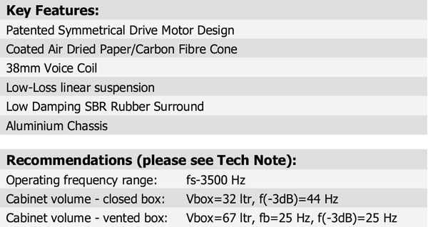 18W/8535-01 Parameters 3