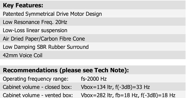 25W/8565-00 Parameters 3