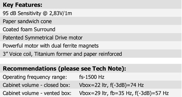 32W/4878T11 Parameters 3