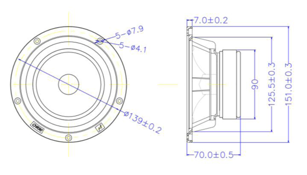 Markaudio CHP-90 mech drawing