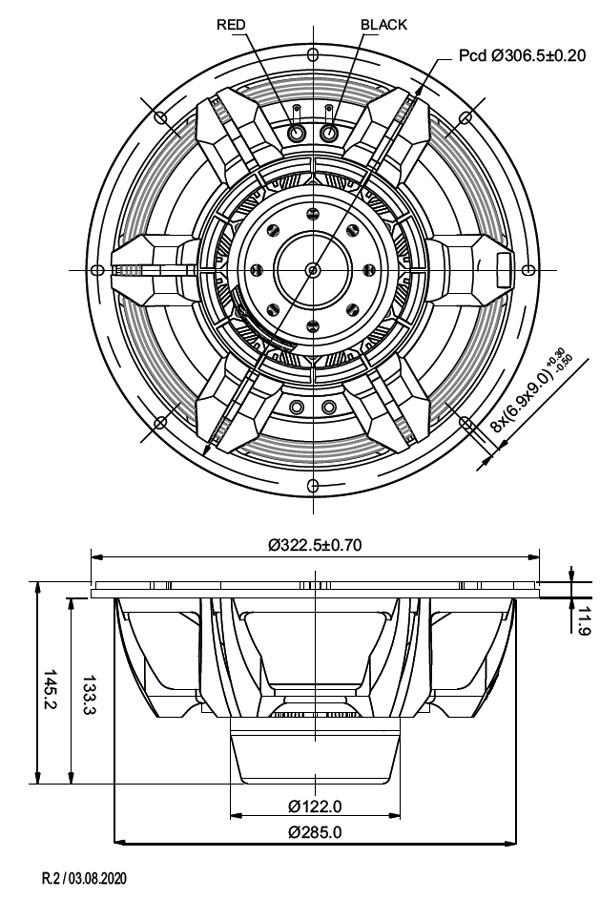 SB Audience Nero-12MWN400D parameters