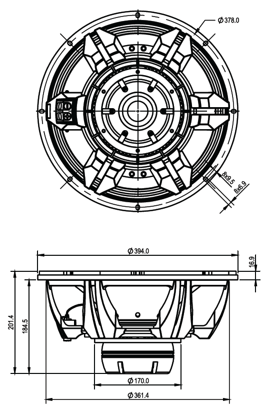 SB Audience Nero 150BN450D parameters