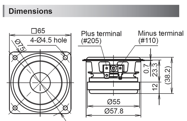 Fostex P650-K parameters