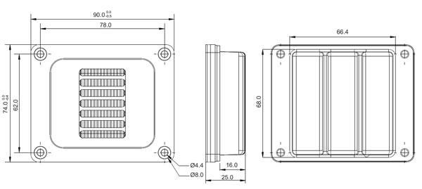 Satori AT60NC-4 AMT Tweeter Mechanical