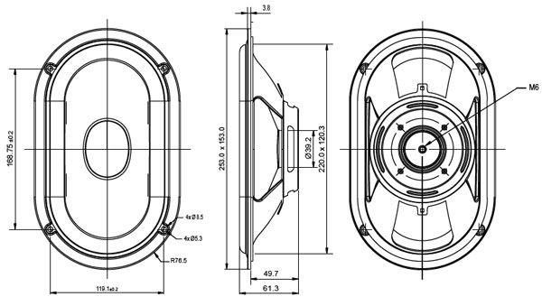 Mechanical drawing Oval