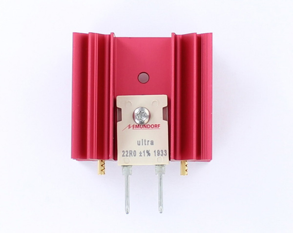 photo of installed resistor