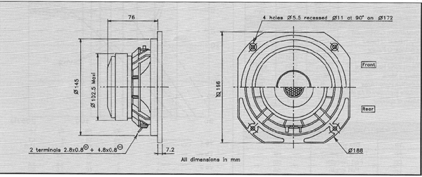 Audax HM170C0 parameters