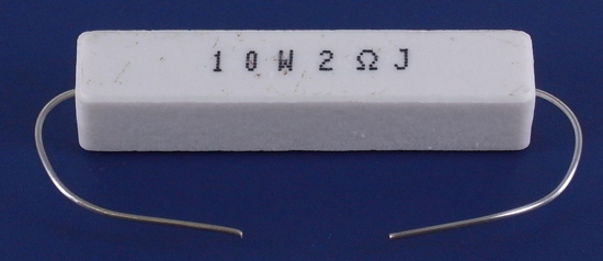 1 Vintage Claro 1 Ohm 10 Watt Enamel Wirewound Resistor NOS 