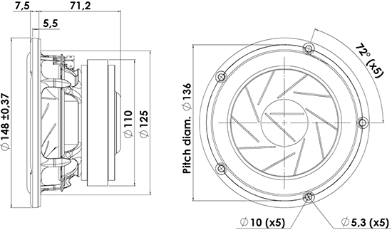 Scan-Speak 15W/4531G Revelator 5.5
