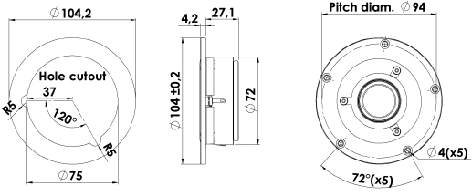 ScanSpeak Discovery D2606/9200 Mechanical Drawing