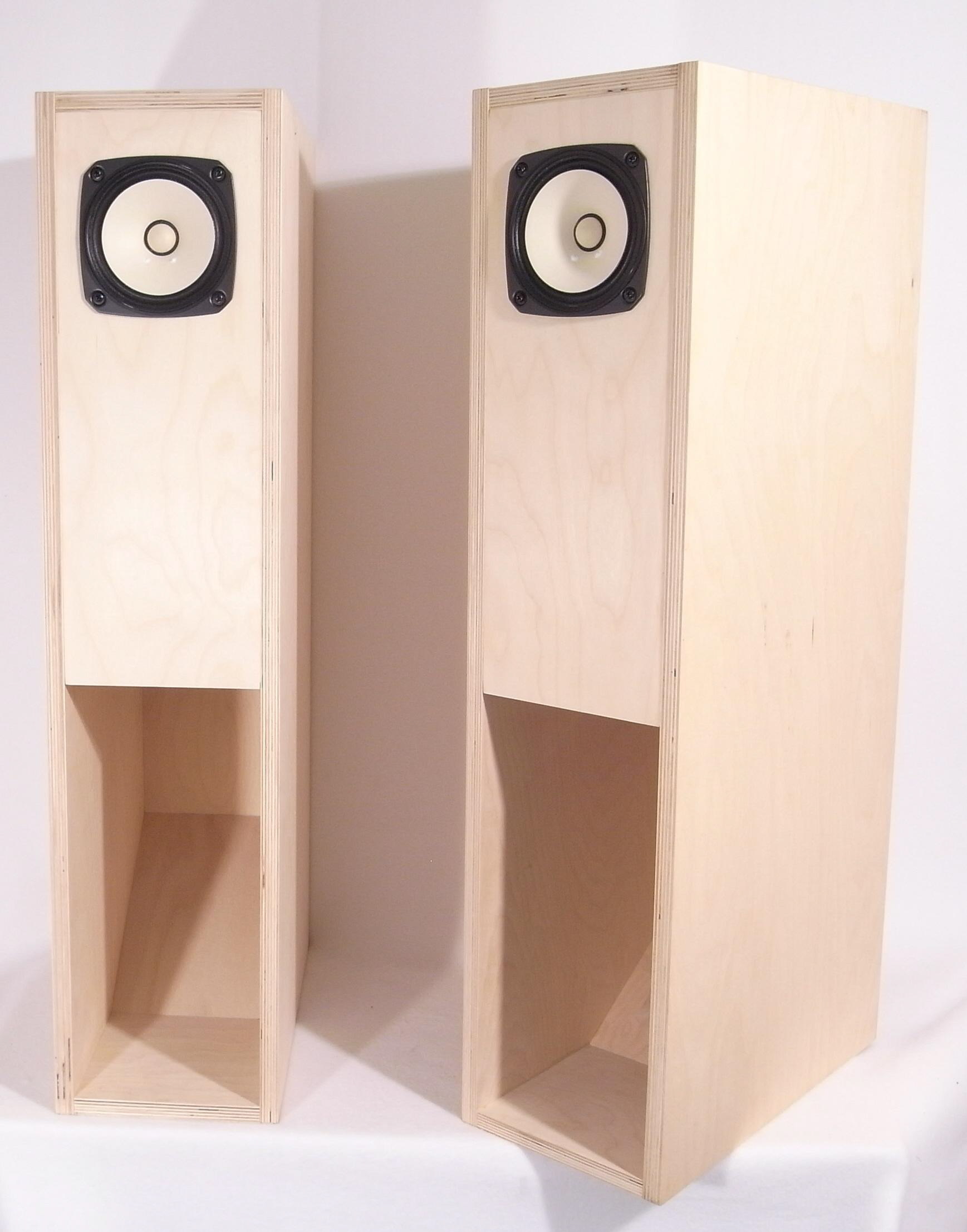 Fostex BK-12M folded horn speaker enclosure kit pair
