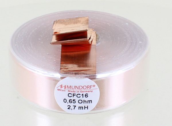 Mundorf MCoil Foil 16 awg air core 2.7 mH photo