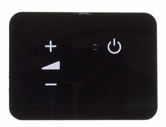 Front view of touch pad