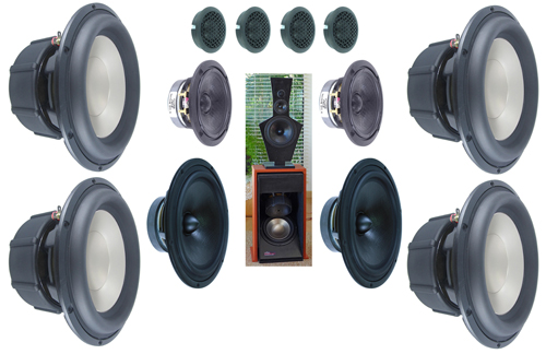 LX521 Linkwitz Lab Open Baffle 4-Way Kit Photo