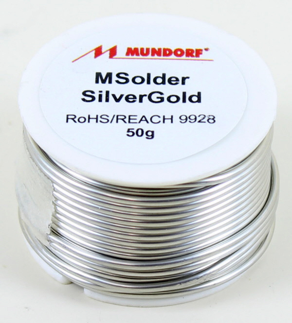 MUNDORF MSolder Supreme solder SILVER/ORO DISSALDATORE stagno *** 1 METRI *** 