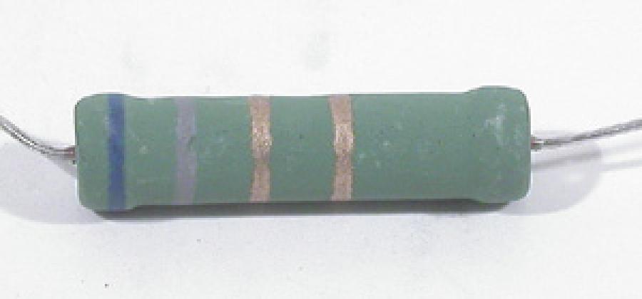 Photo of Eagle 6.8 ohm film resistor
