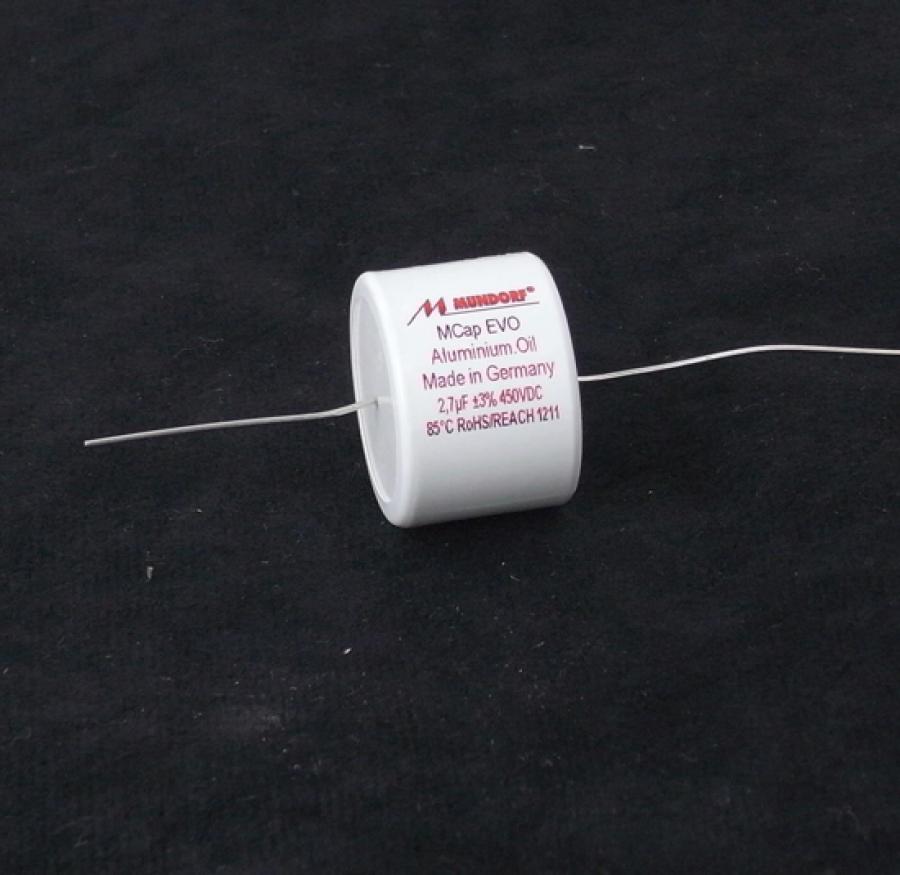Mundorf 2.7mfd EVO Oil Capacitor | Madisound