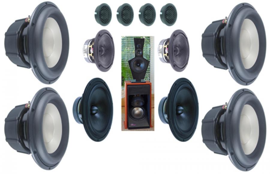 LX521 Linkwitz Lab Open Baffle 4-Way Kit Photo