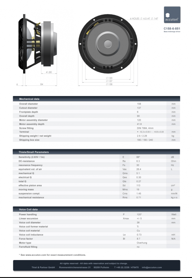 Accuton C158-6-851 spec sheet 2