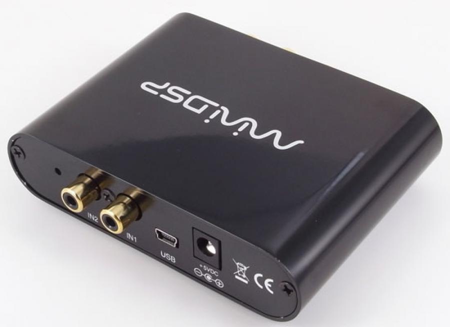 Photo of miniDSP 2x4 back