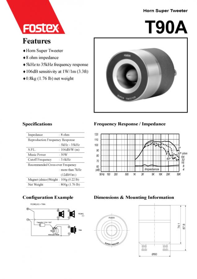 image of T90A spec sheet