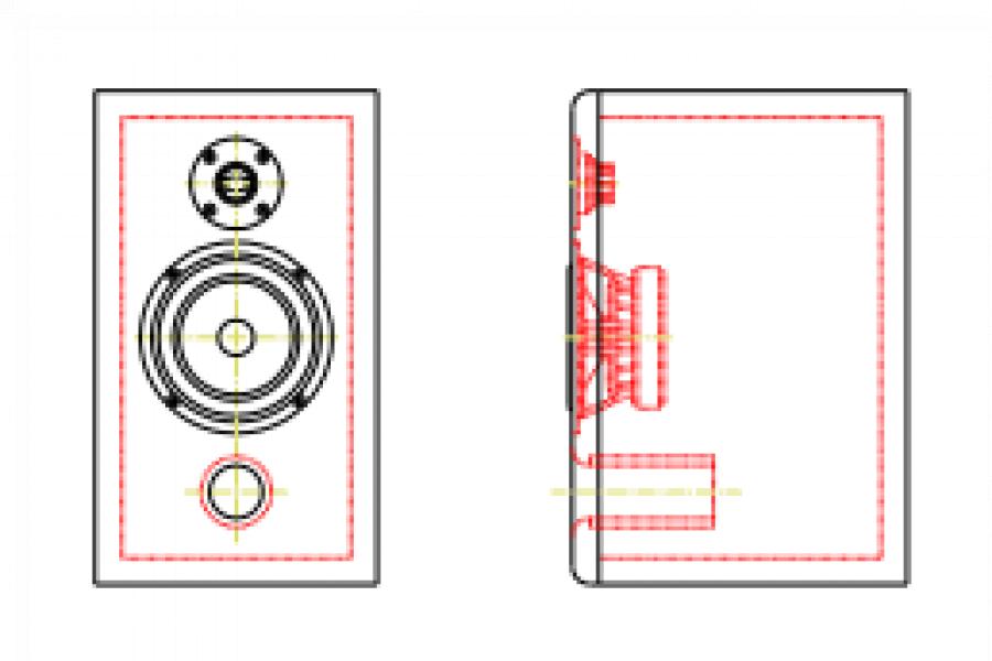 drawing of za5.2 vented box