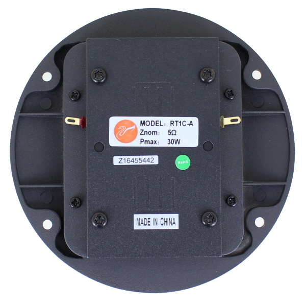 Photo of RT1C-A tweeter front back