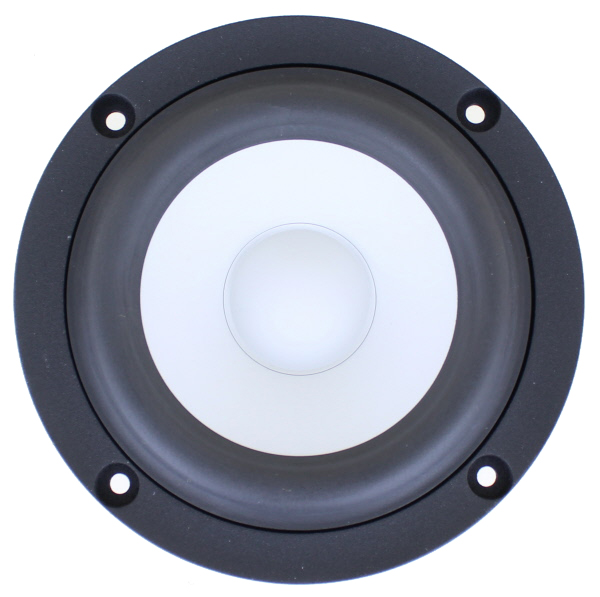 Photo of SB12CACS25-4 white ceramic cone woofer front
