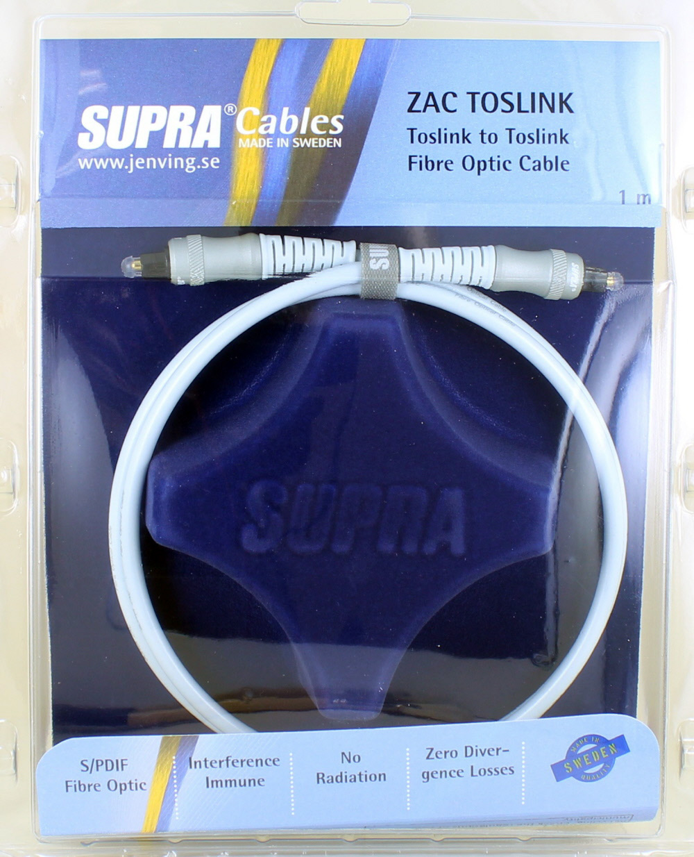 Supra ZAC Toslink Fibre Optic Cable Photo