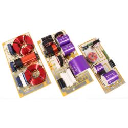 Photo of Seas CX871 Coaxial 3-Way Speaker Kit assembled crossovers