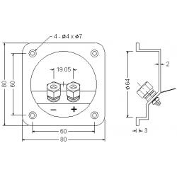 DB-CUPS mechanical drawing