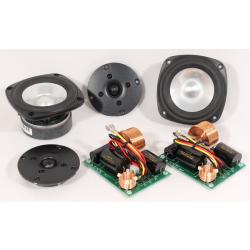 Photo of speakers, crossovers