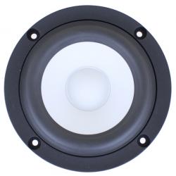 Photo of SB12CACS25-4 white ceramic cone woofer front