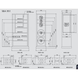 Satori SBA 951 Speaker Kit Cabinet Drawing