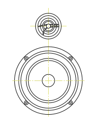 drawing of speaker fronts