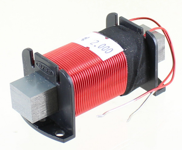 2.0 mH Steel Laminate Inductor 18 awg photo