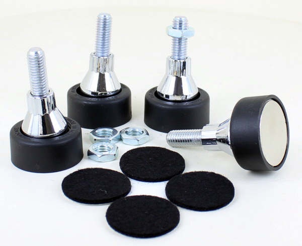 SoundCare SuperSpikes: 5/16" Chrome 4-pack