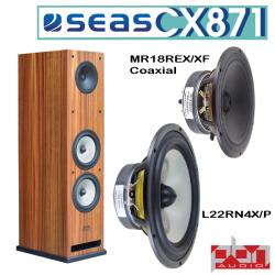 Photo of Seas CX871 Coaxial 3-Way Speaker Kit