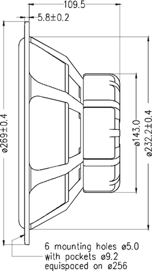 SEAS Excel W26FX-001 PARAMETERS