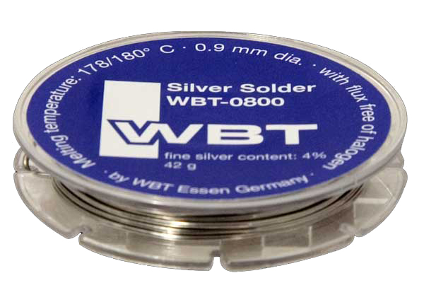 WBT 0805 Silver Solder silber Lötzinn Silberlot 42 Gramm auf Spule Neu 