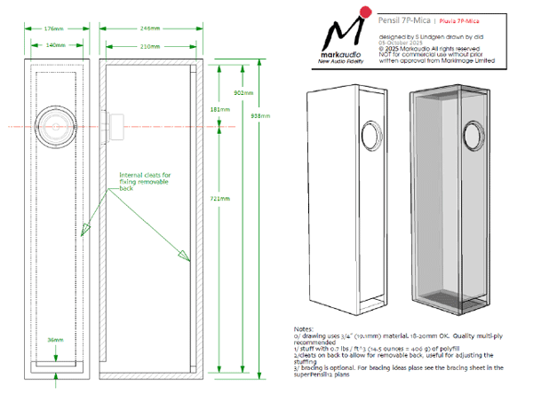 Mark Audio Pluvia-7P sample plans